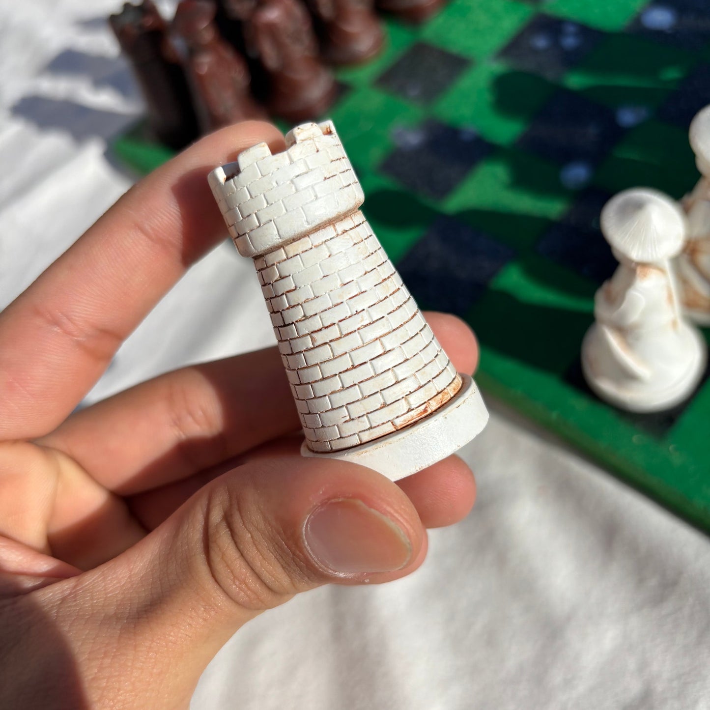 Green Black Chrome Drip - Chinese Edition Chess Set