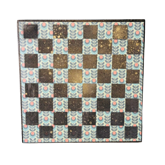 Delicate Pattern - Scrapbook Chess Board