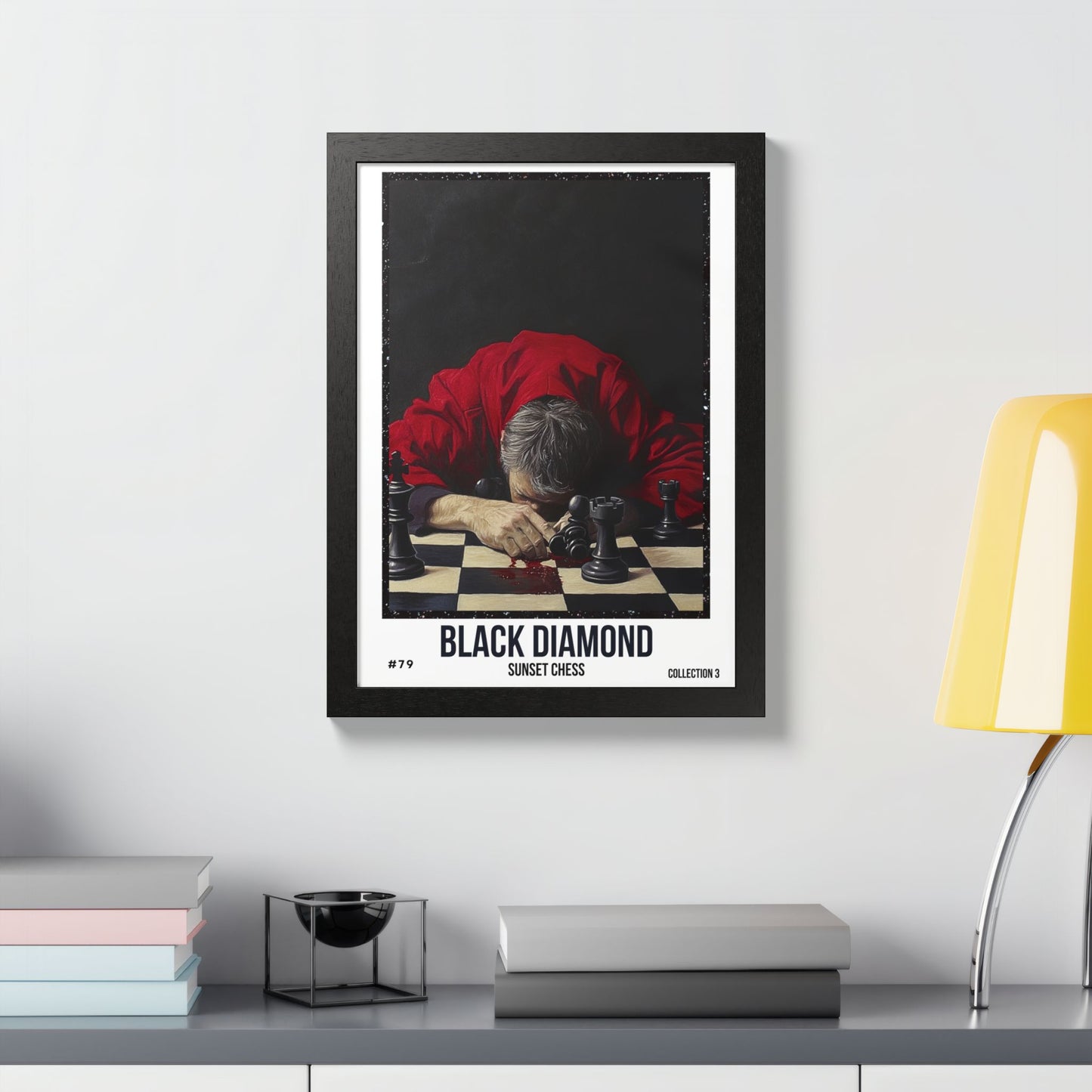 Black Diamond - Collection 3 Card #79 - Sunset Card Poster Framed 12"x16"