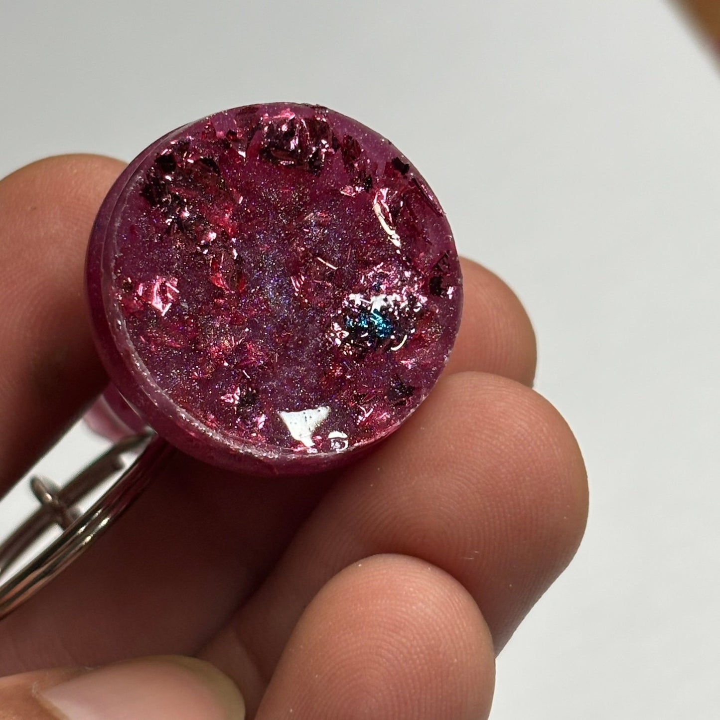 Solid Royal Purple - Handmade Resin Keychain
