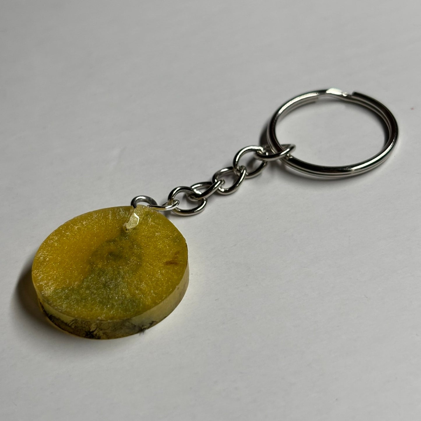 Yellow Black Bishop - Handmade Resin Keychain