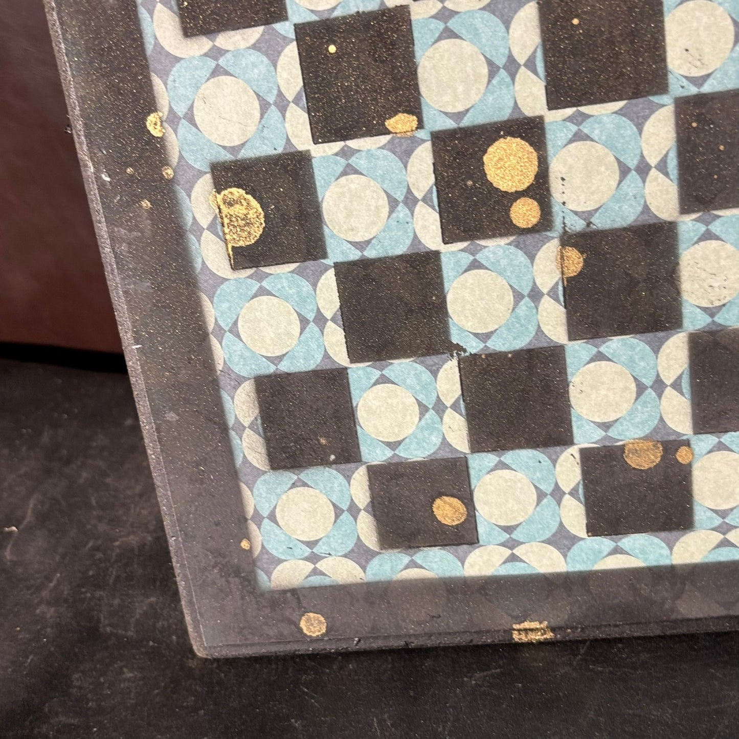 Simple Green - Scrapbook Chess Board