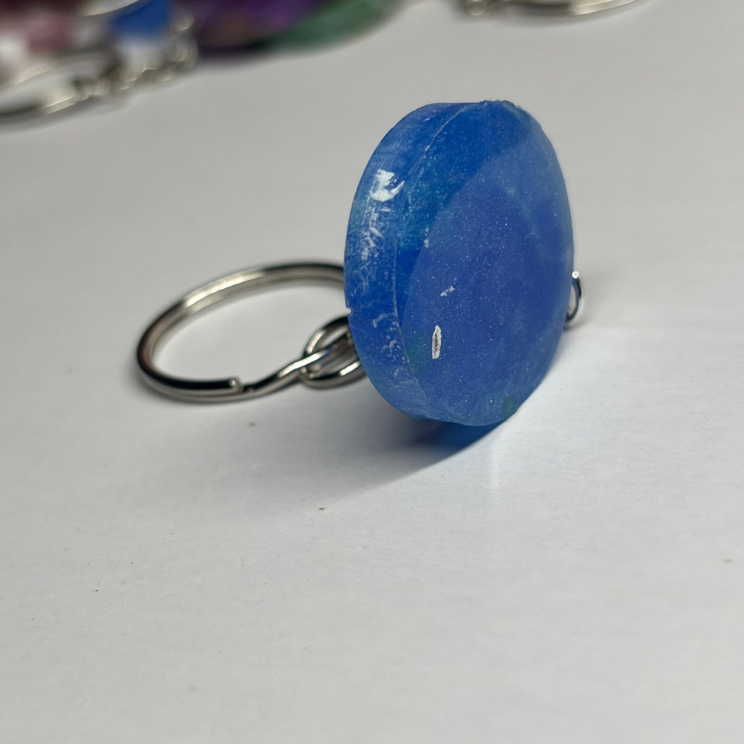 Blue Knight - Handmade Resin Keychain
