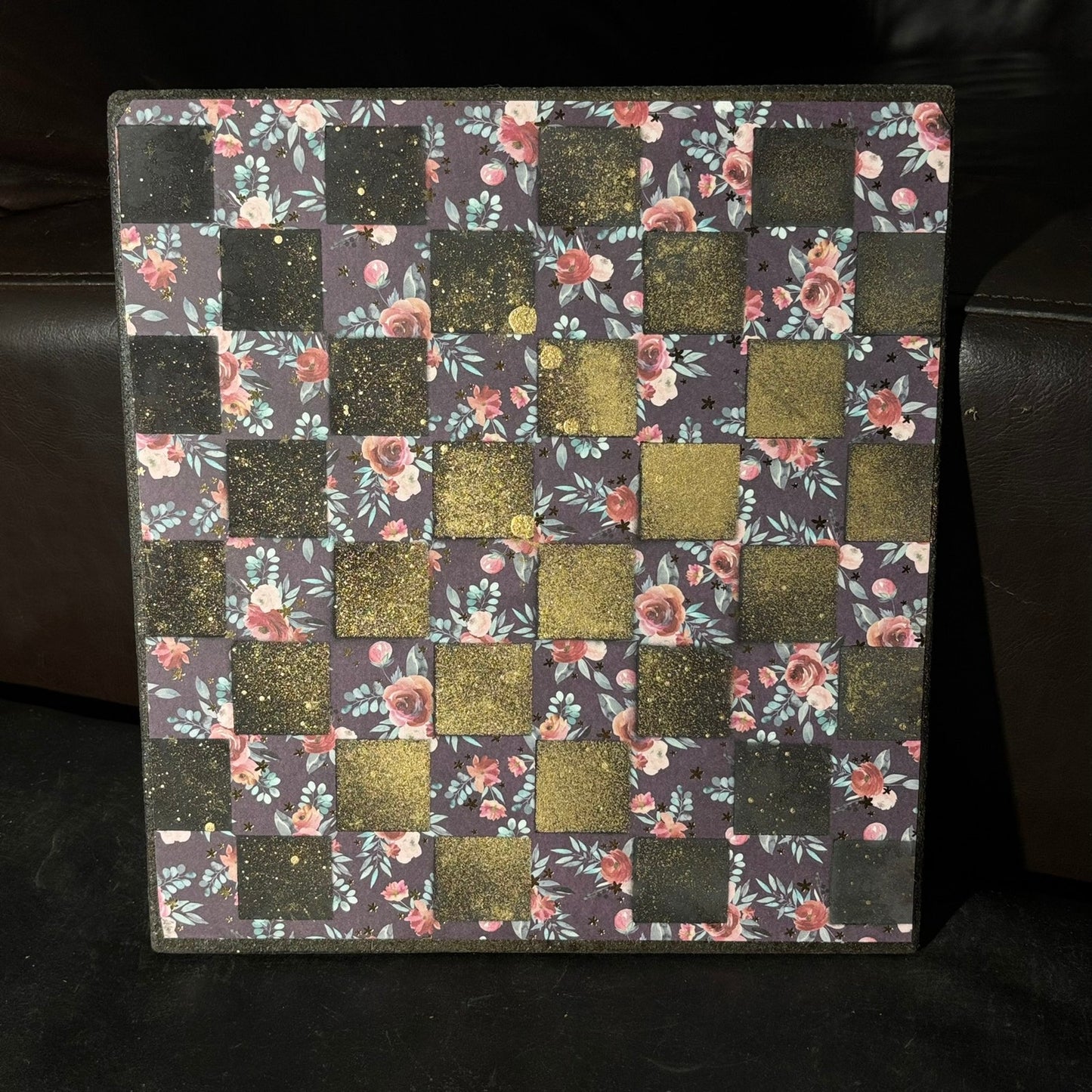 Sprinkle Gold Vintage - Scrapbook Chess Board