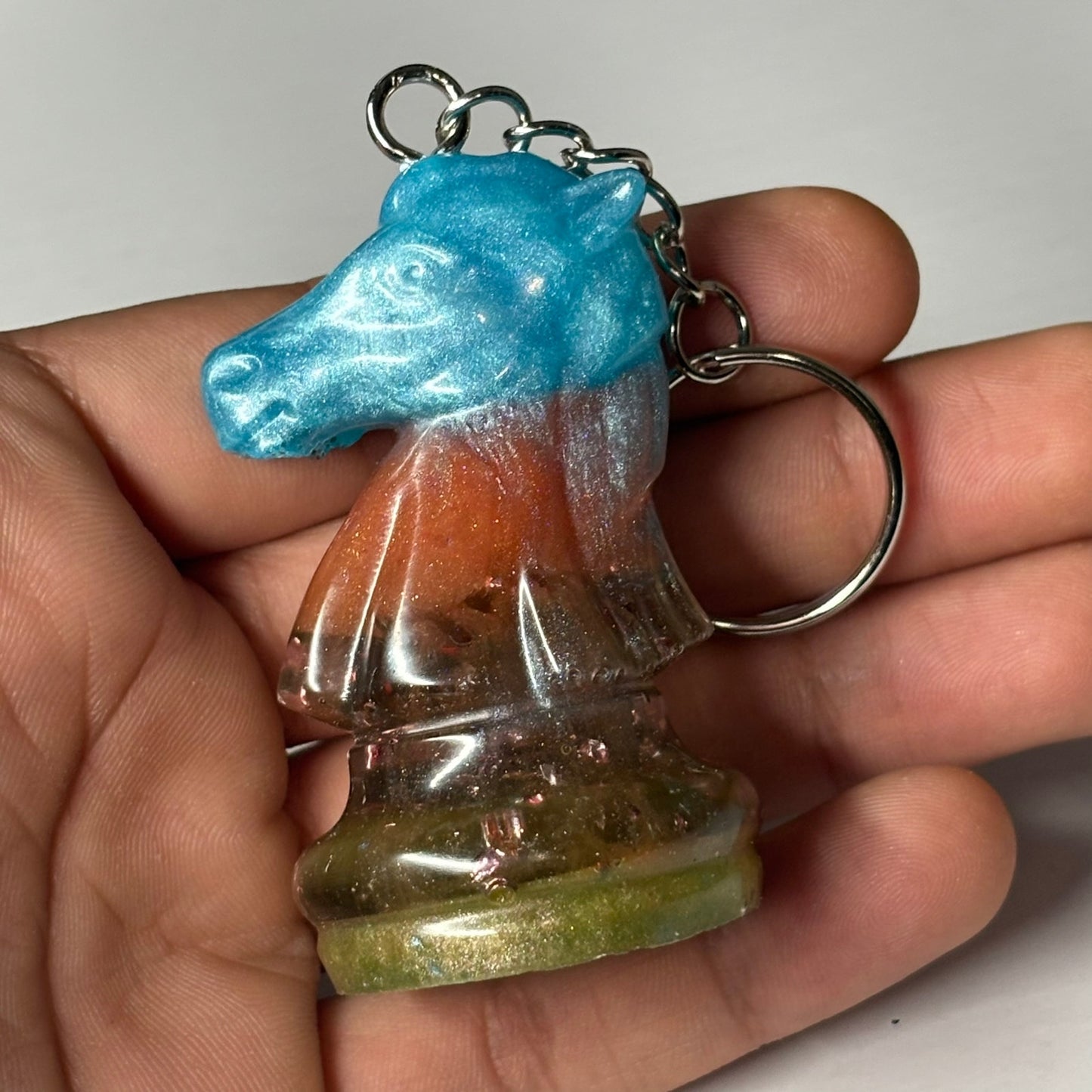 Knights Color Enmeshment - Handmade Resin Keychain - Large Edition