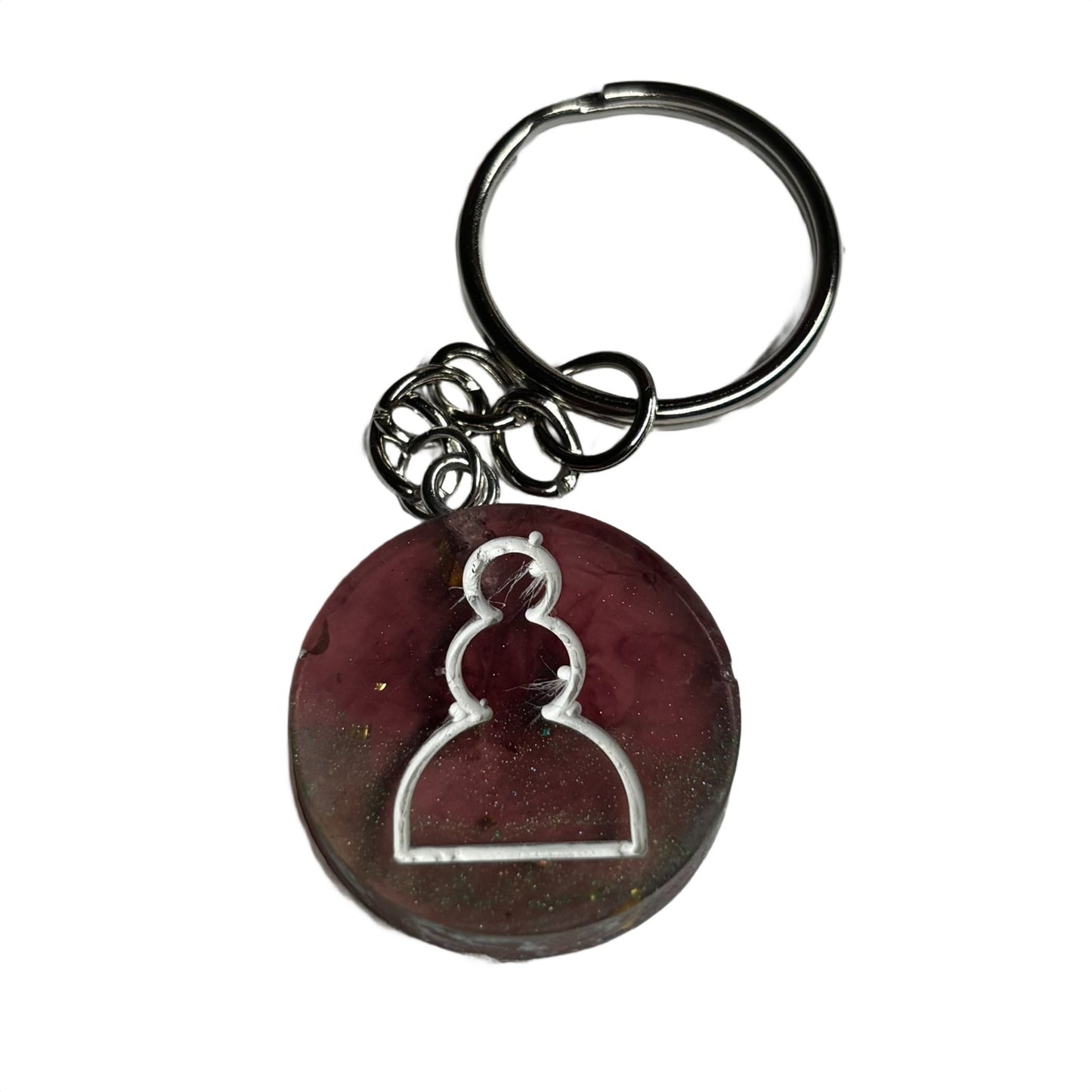 Violet Red - Handmade Resin Keychain