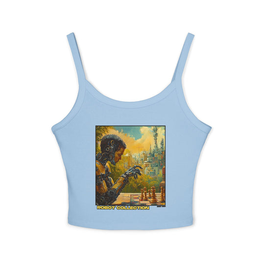 Robot Woman - Women's Sky Blue Tank Top
