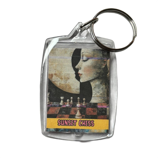 Moons Beauty - Chess  Photo Keychain