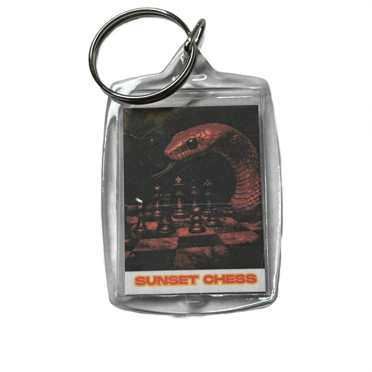 Red Snake - Chess  Photo Keychain
