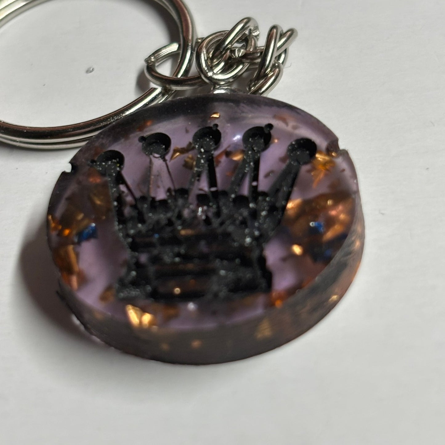 The Dark Queen - Handmade Resin Keychain - Flat Edition