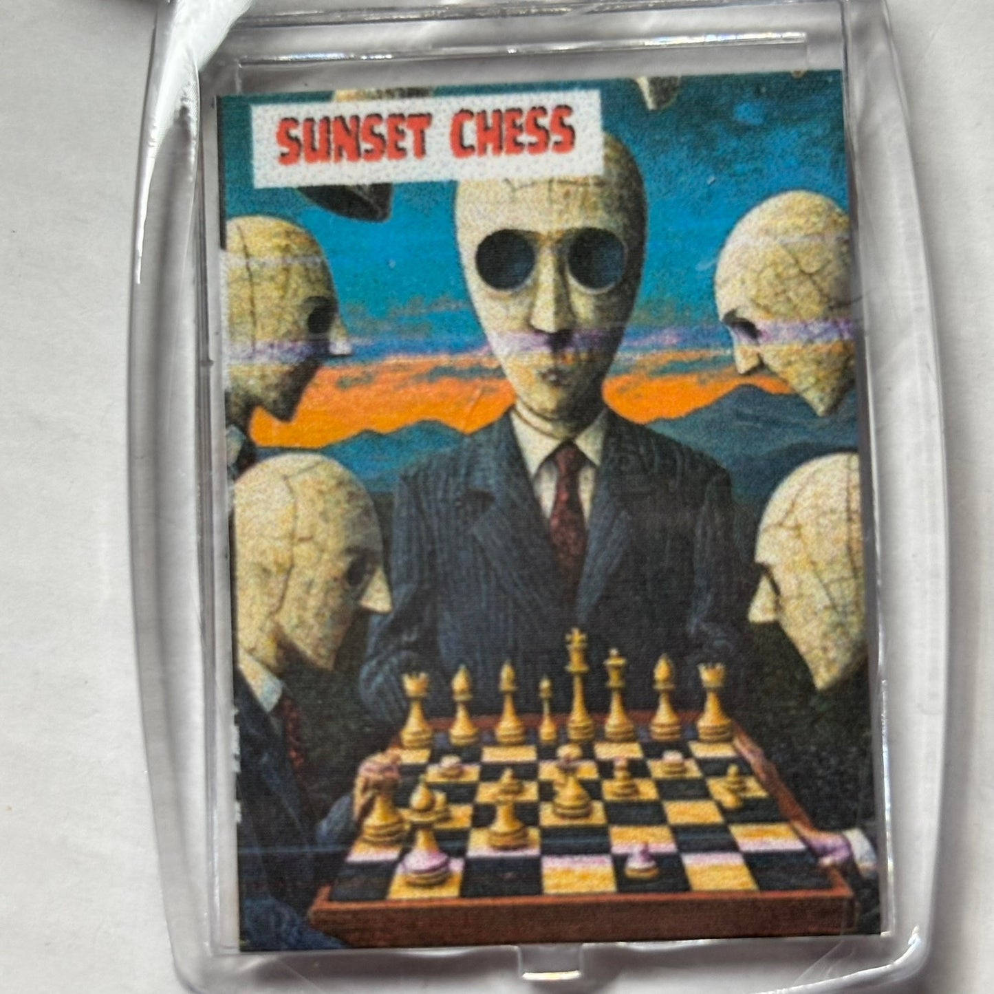 No Face - Chess  Photo Keychain