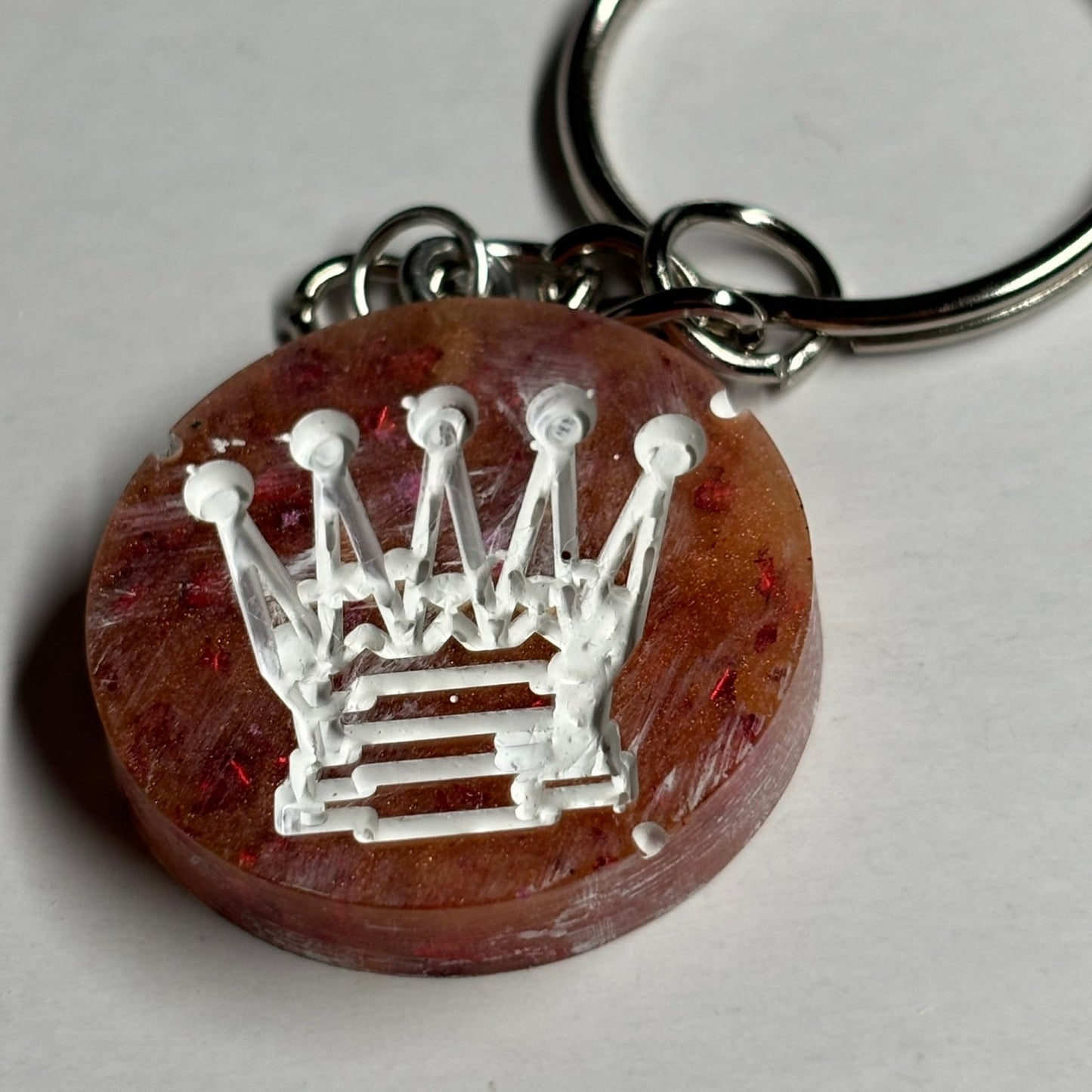 Furnace Orange Queen - Handmade Resin Keychain