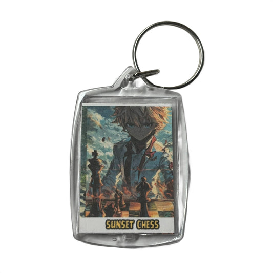 Serious Lad - Chess  Photo Keychain