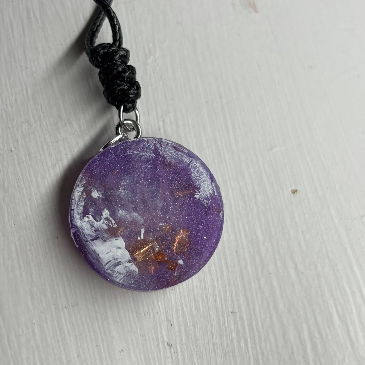 Purple Queen - Handmade Resin Chess Necklace