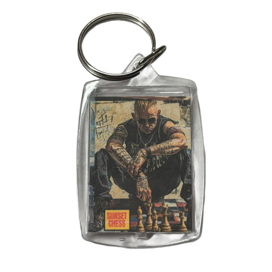 Hustler - Chess  Photo Keychain