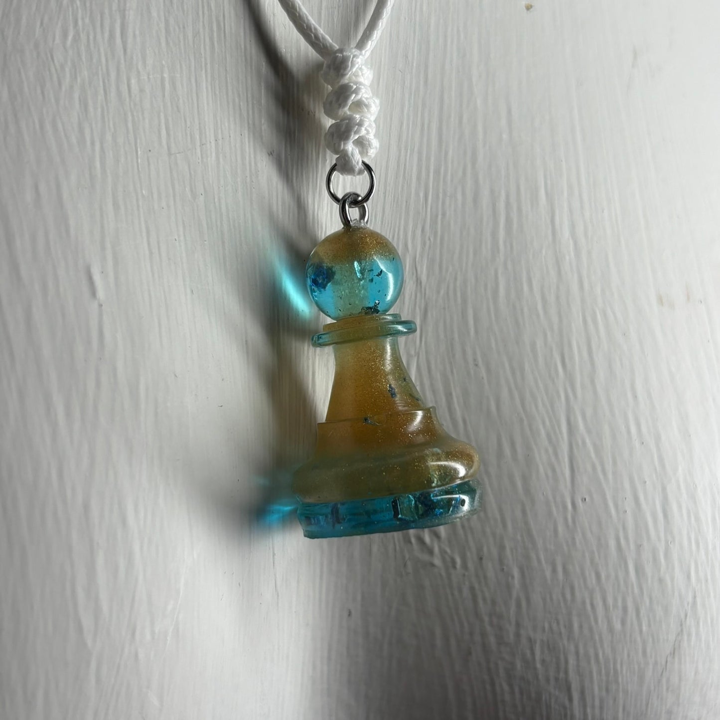 Royal Pawn- Handmade Resin Chess Necklace