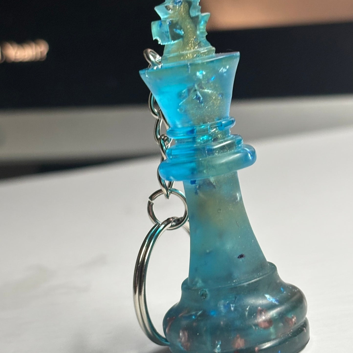 Ocean Blue King - Handmade Resin Keychain