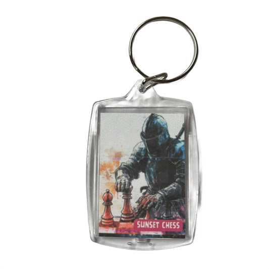 Knights Move - Chess  Photo Keychain