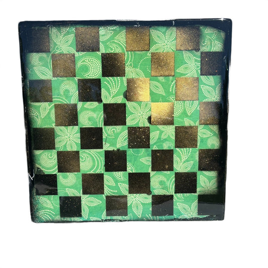 Super Golden Green - Resin Coated Chess Board