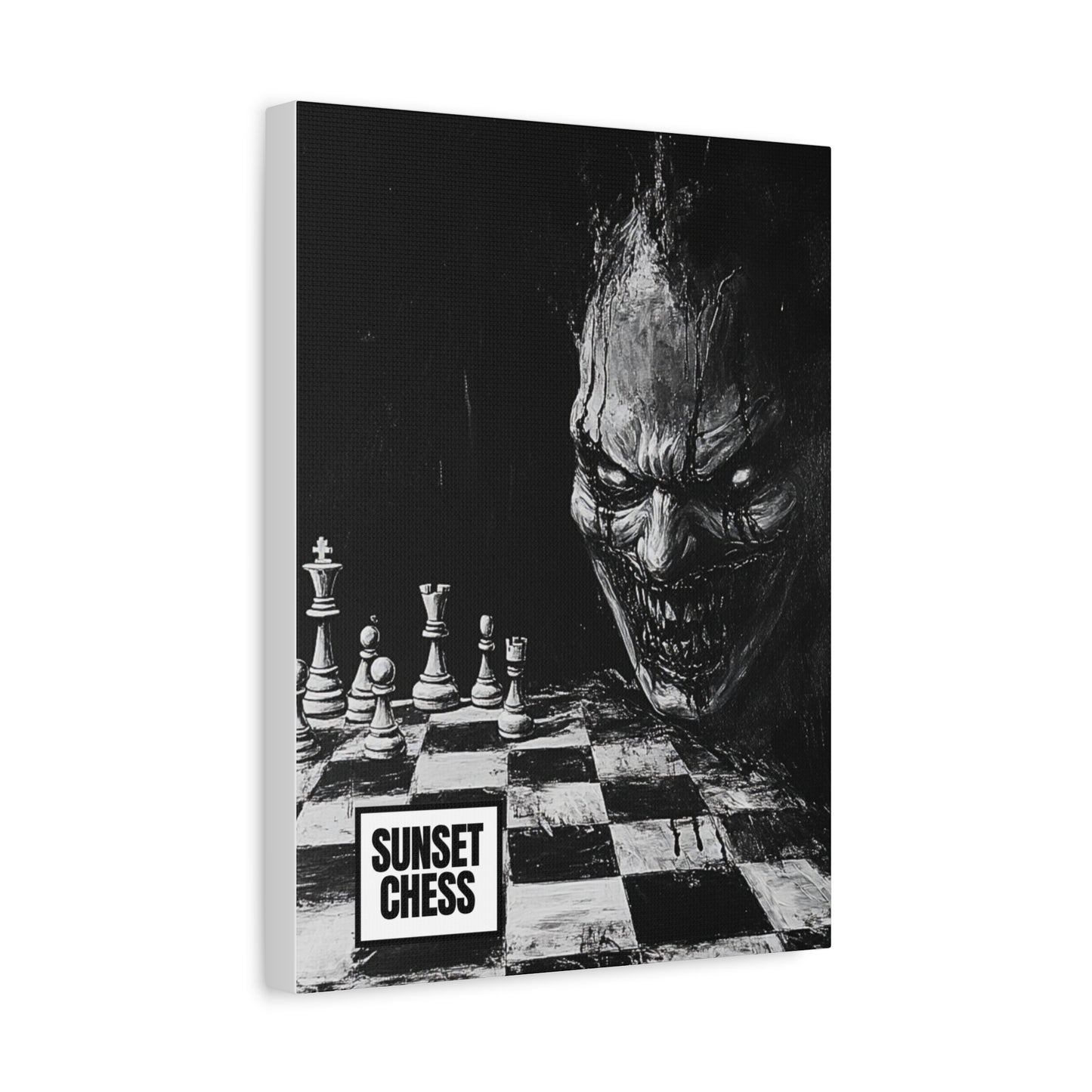 Haunted Chess - Canvas Chess Print 12"x16"