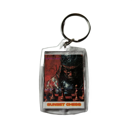 Red Samurai - Chess  Photo Keychain