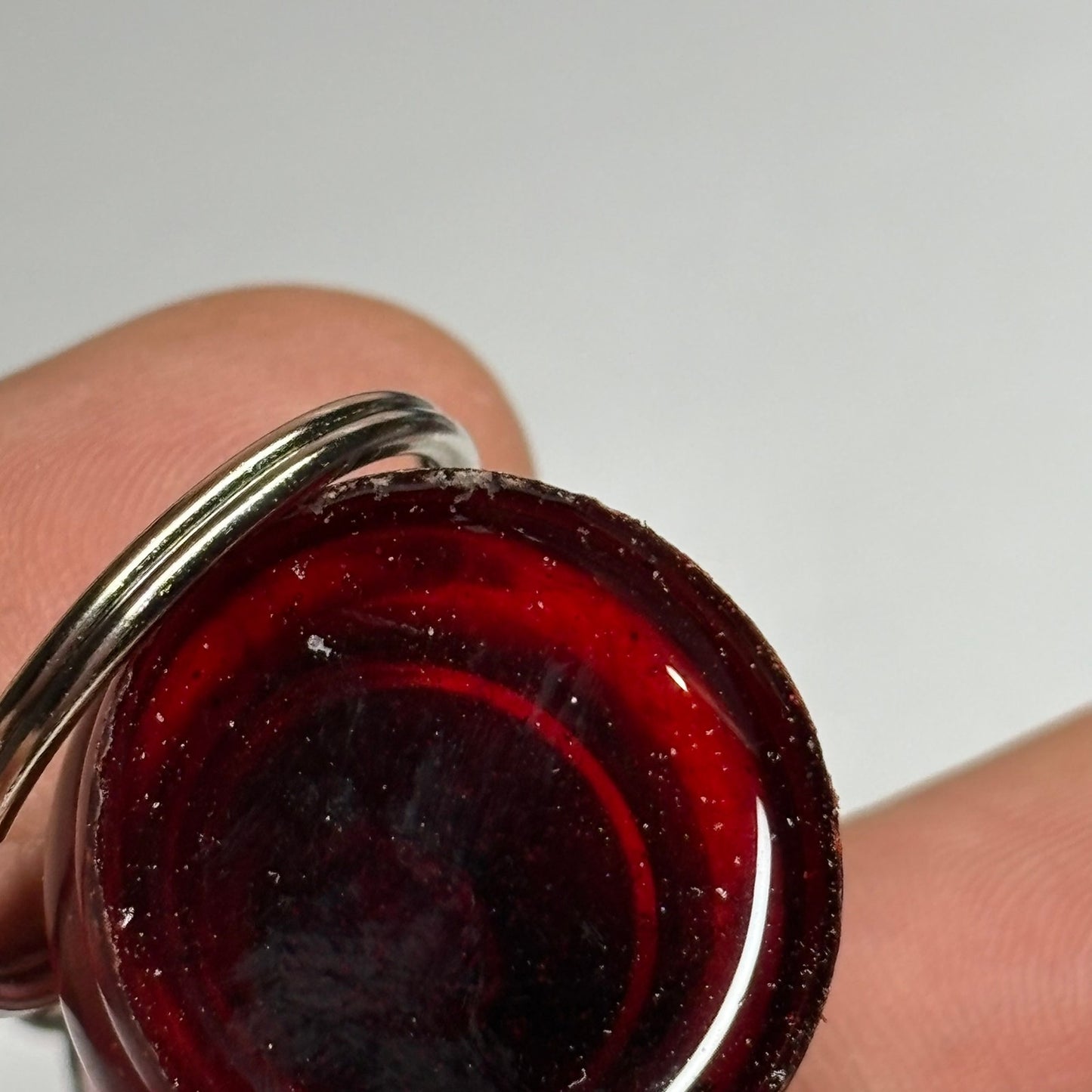 Red Vile Bishop - Handmade Resin Keychain