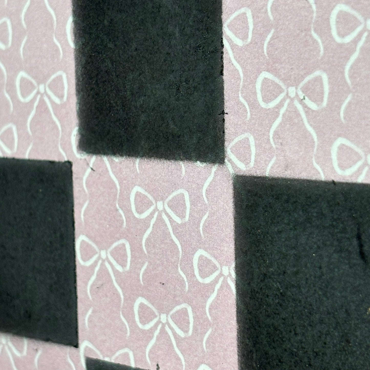 Pink Bows - Scrapbook Chess Board