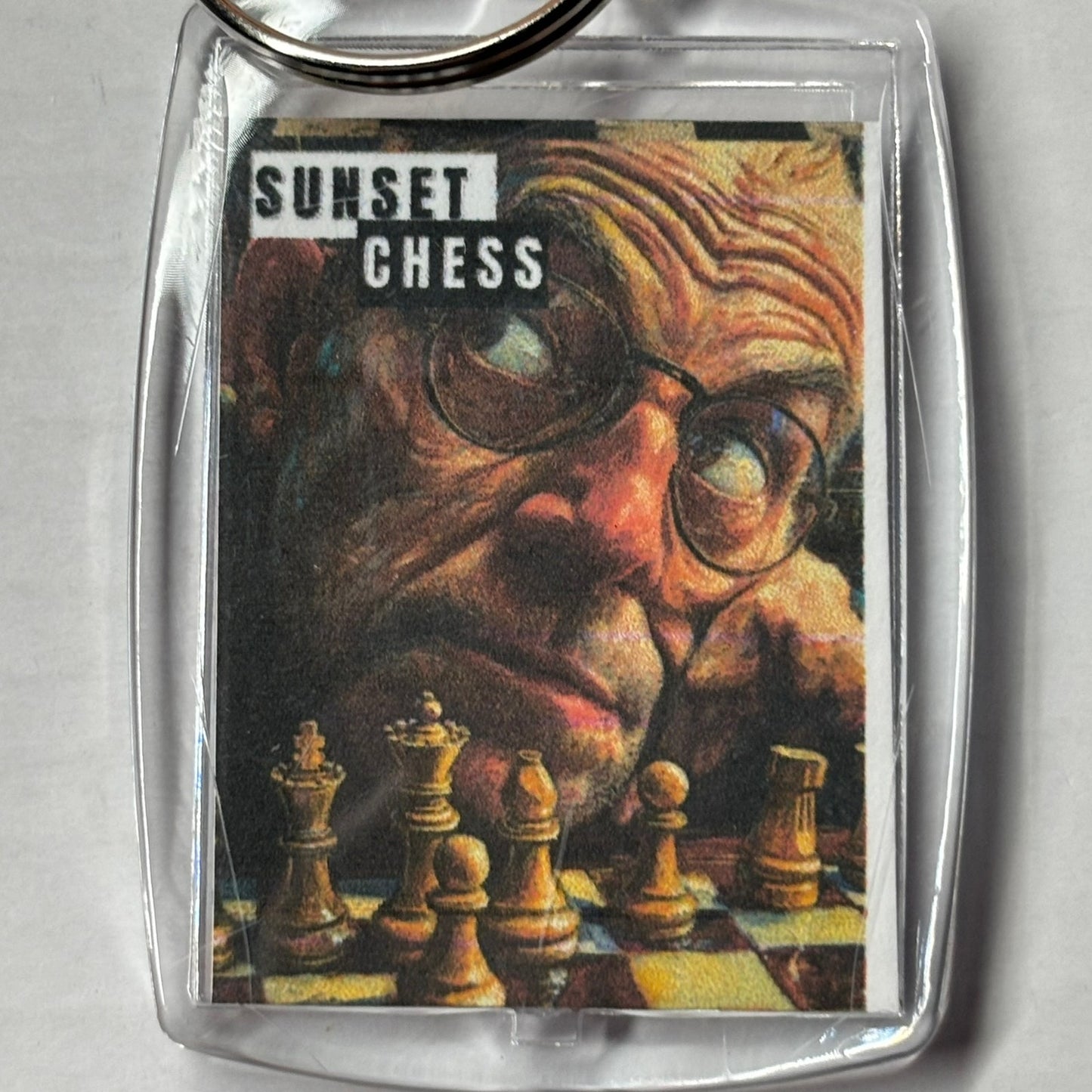 Big Head - Chess  Photo Keychain