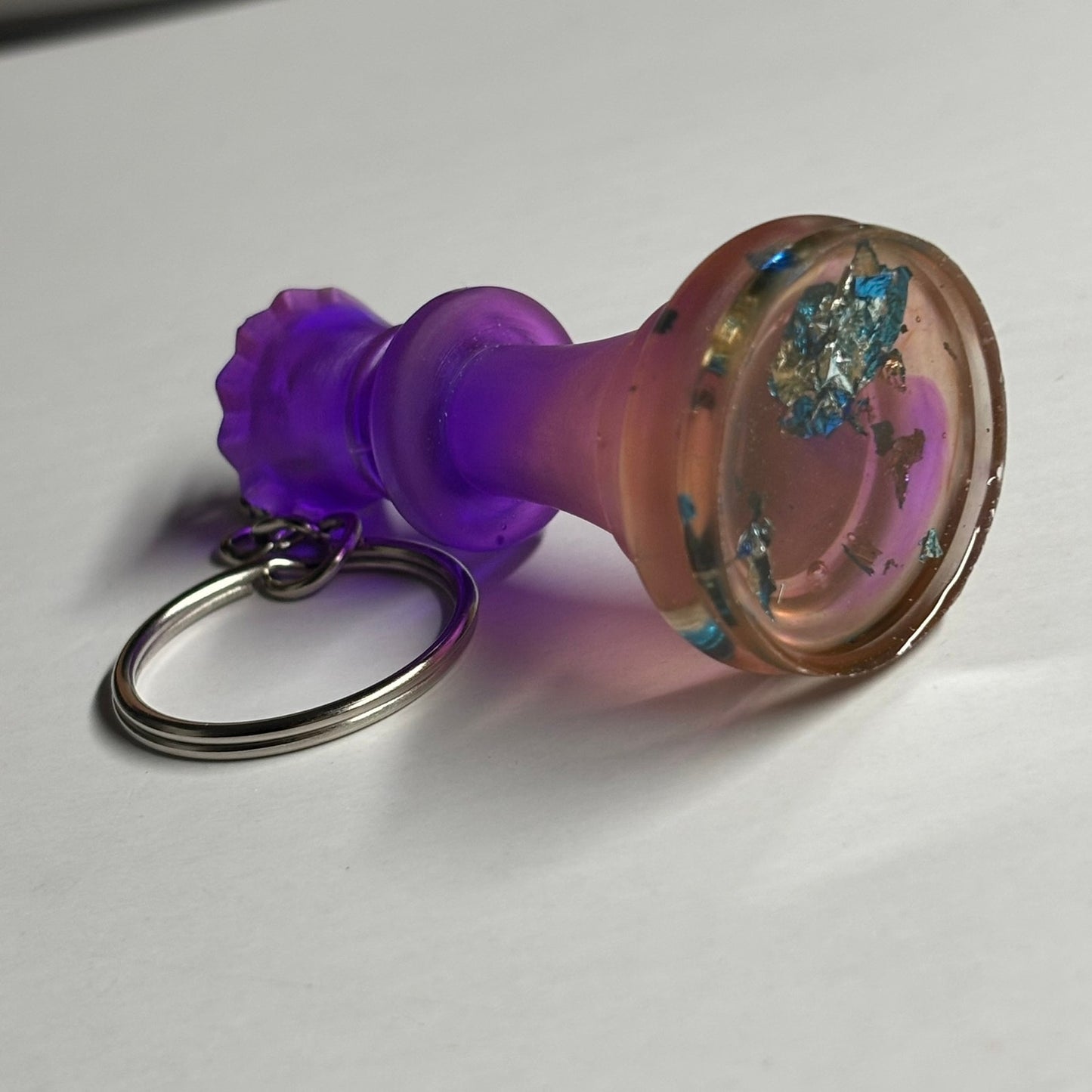 Royal Purple Queen - Handmade Resin Keychain