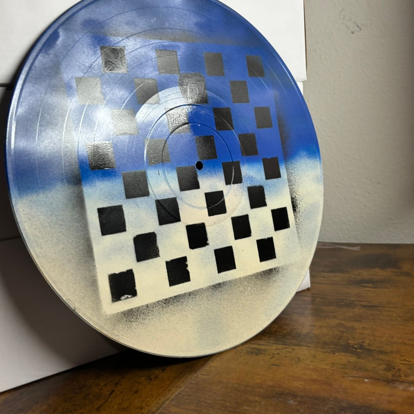 Blue Cream Half Style - Vinyl Chess Board