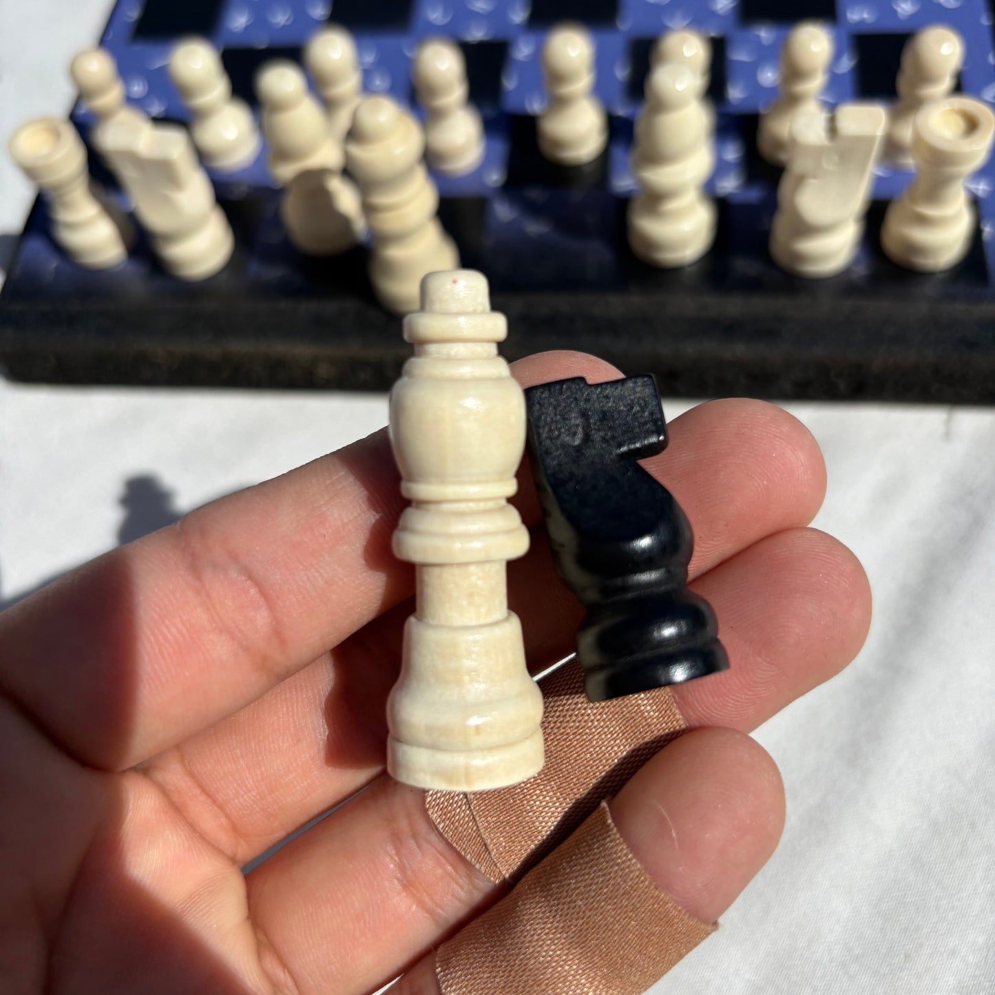 Purple Symbols - Scrapbook Chess Set