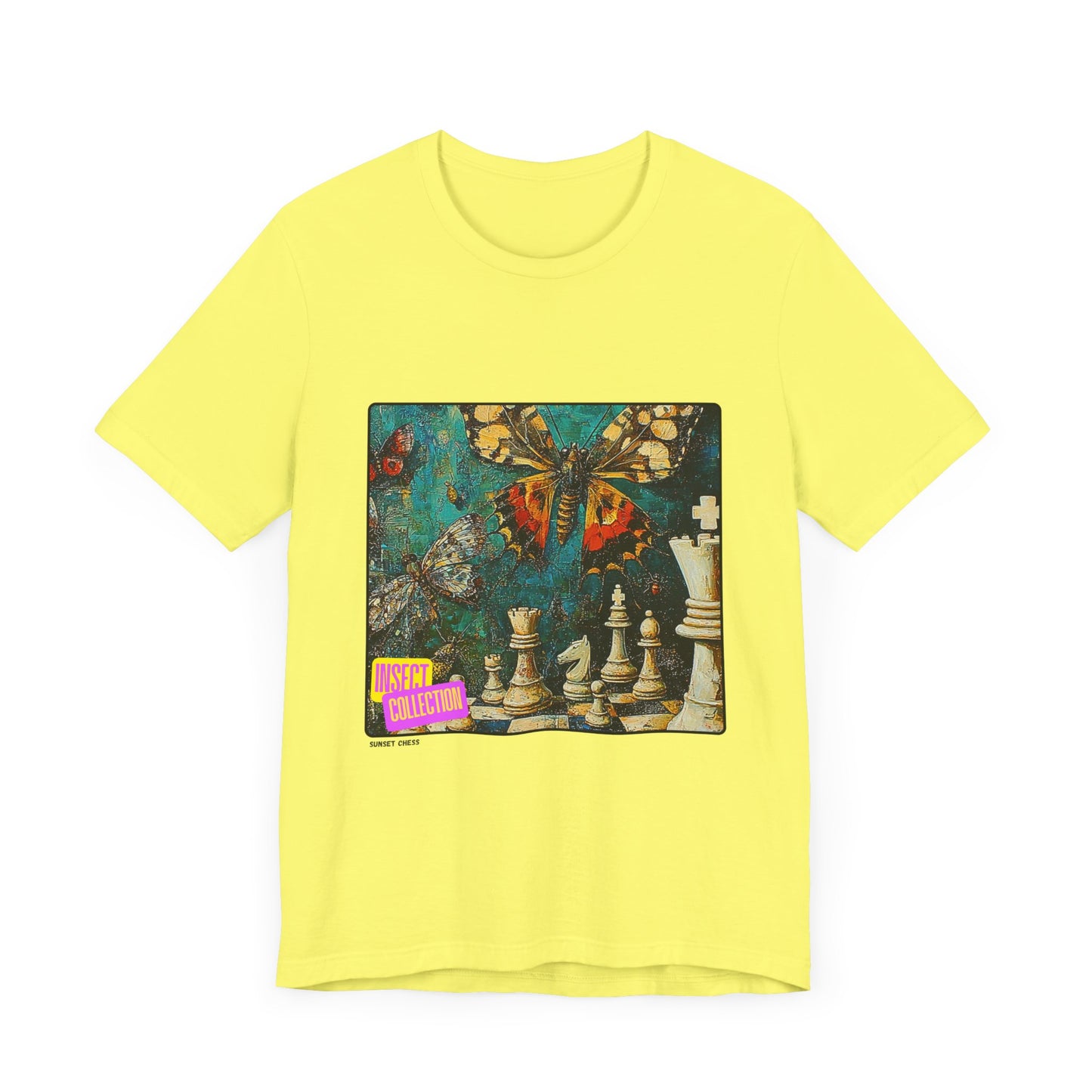 Butterfly Chess - Yellow Chess T Shirt