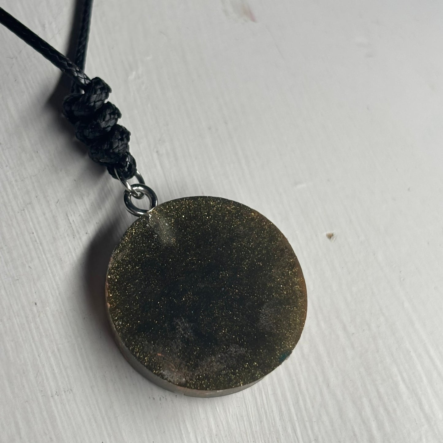 Dark Green Pawn - Handmade Resin Chess Necklace