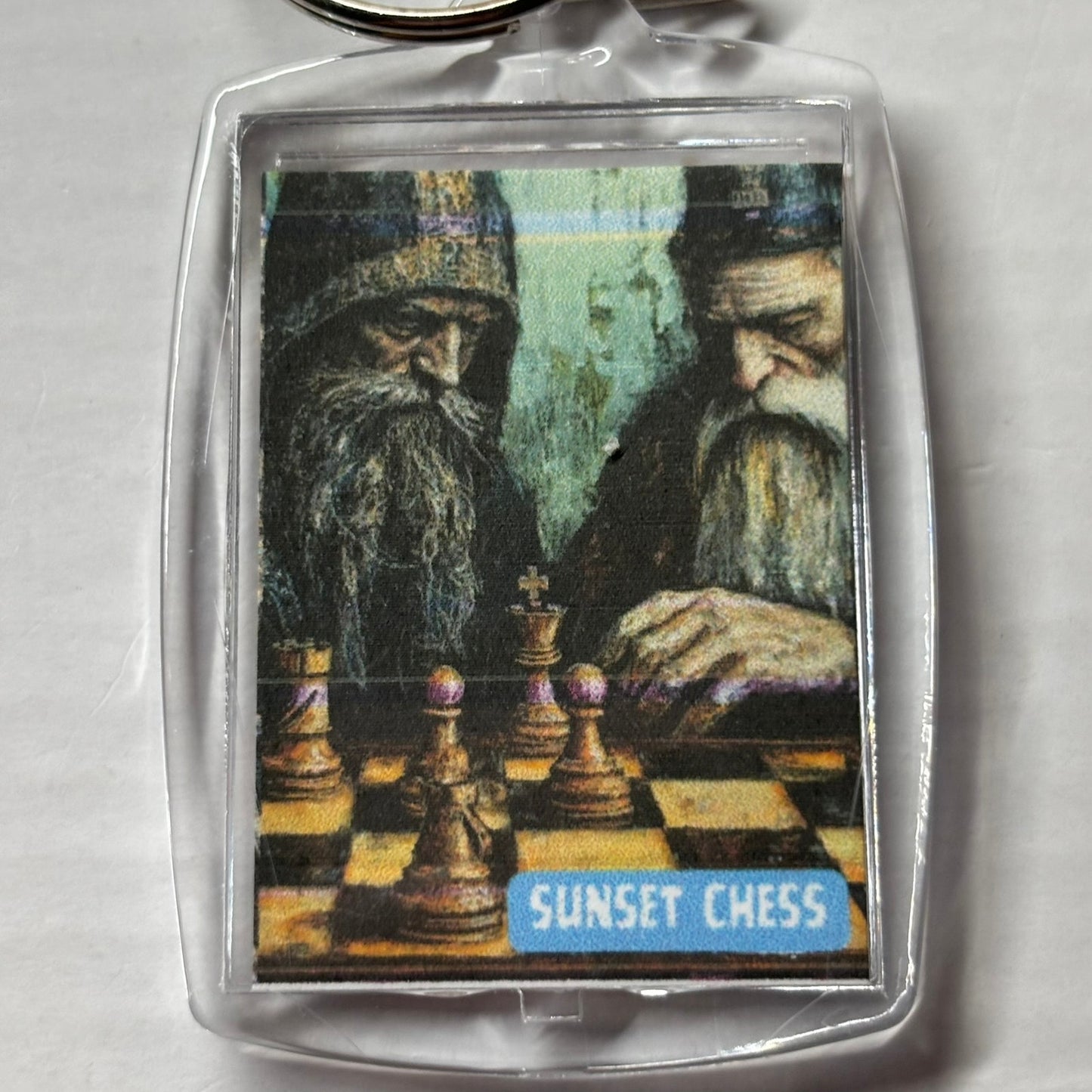 The Old Cast - Chess  Photo Keychain