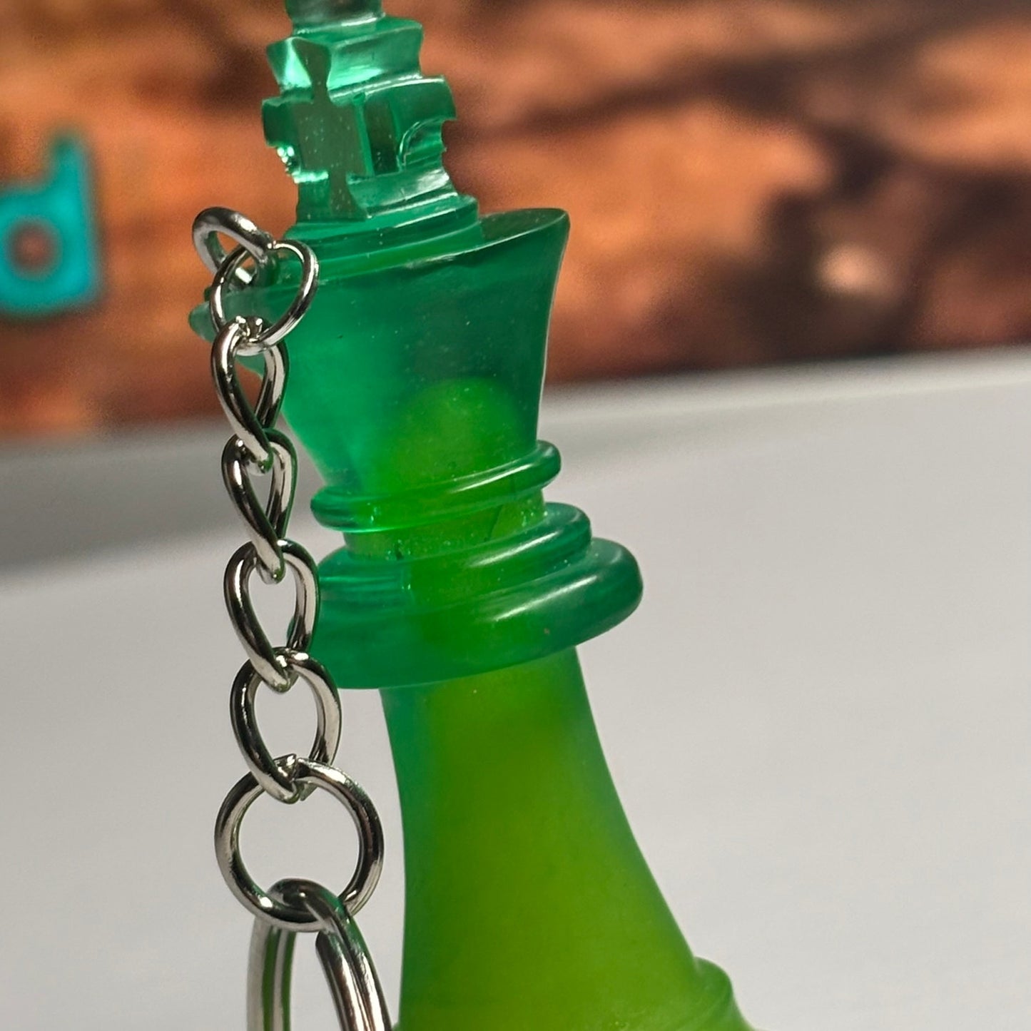 Green Mush King - Handmade Resin Keychain