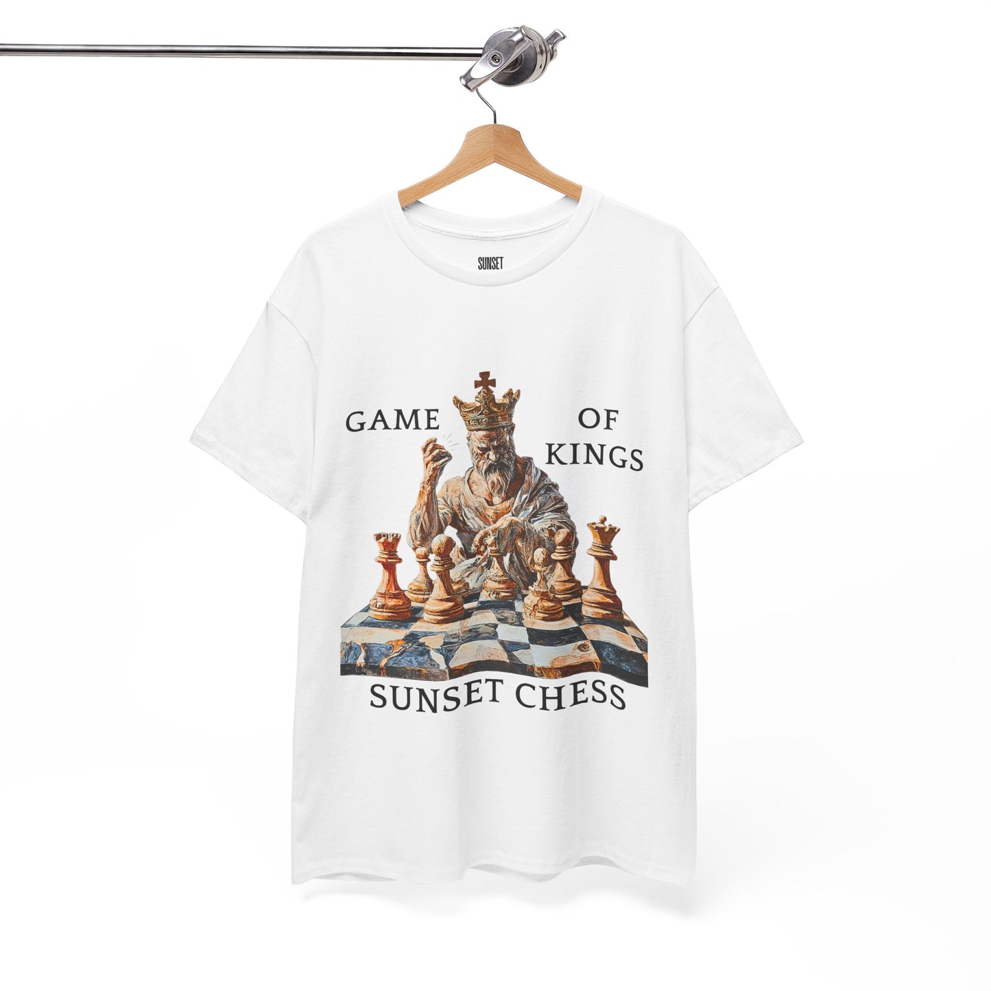 Game of Kings - Chess Tee - Unisex Heavy Cotton Tee