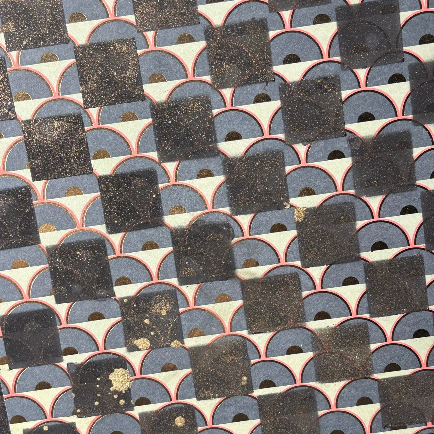 Vintage & Blue - Scrapbook Chess Board