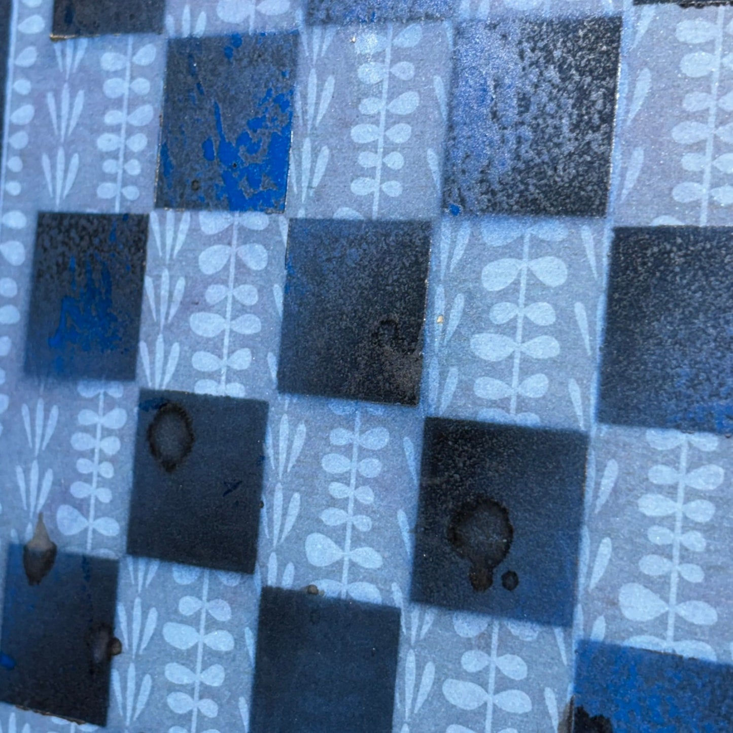 Flair Blue - Scrapbook Chess Board