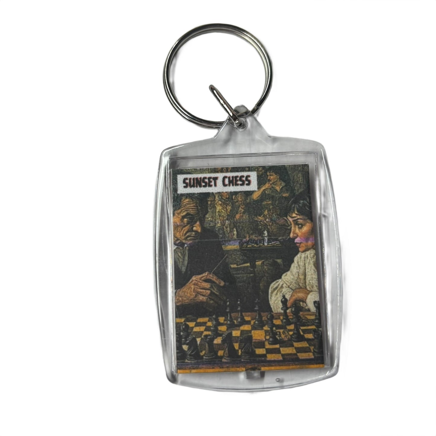 Home Activities - Chess  Photo Keychain