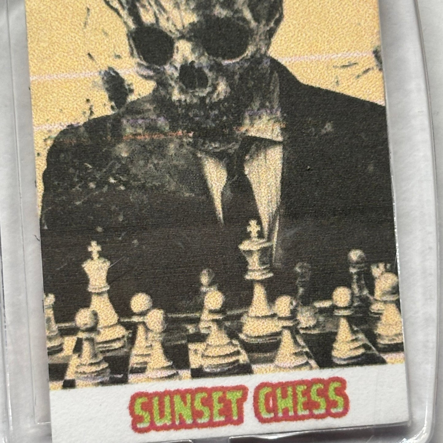 Skeleton Man - Chess  Photo Keychain