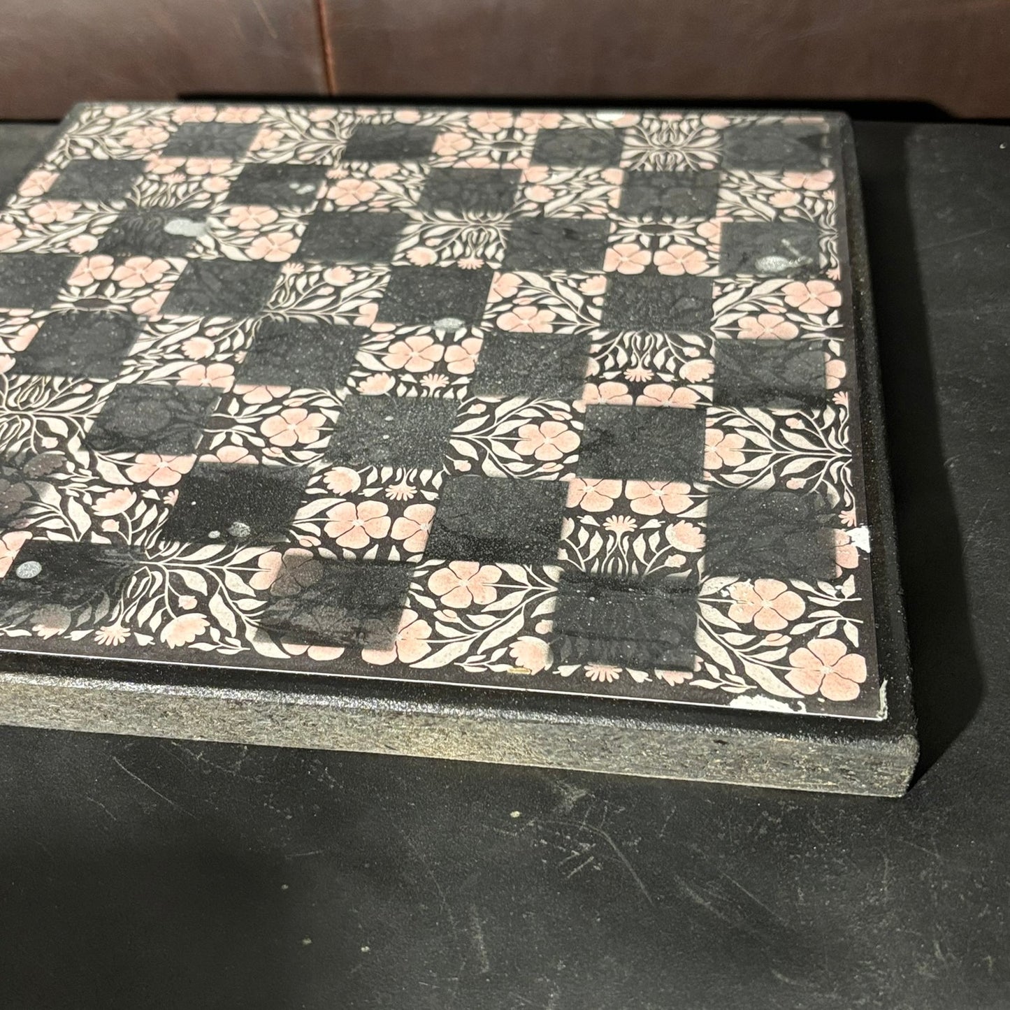 Vintage Chrome Mist - Scrapbook Chess Board