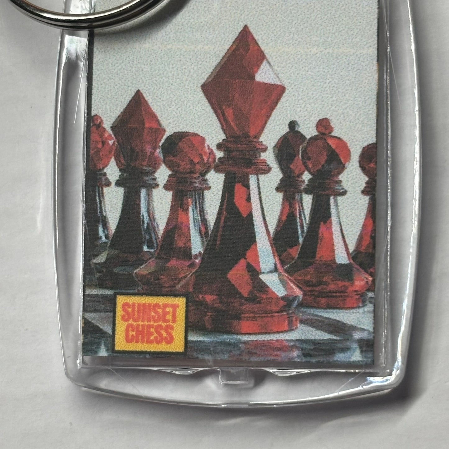Magnificent Red - Chess  Photo Keychain