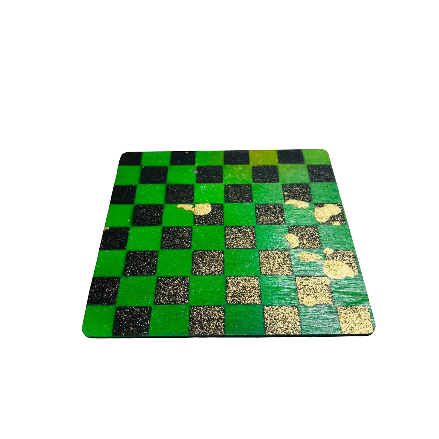 Green & Golden Black - Mini Chess Set