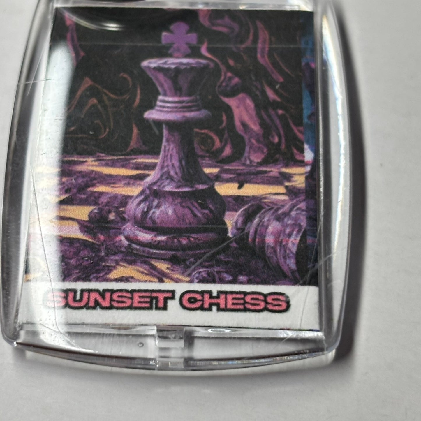 Purple King - Chess  Photo Keychain