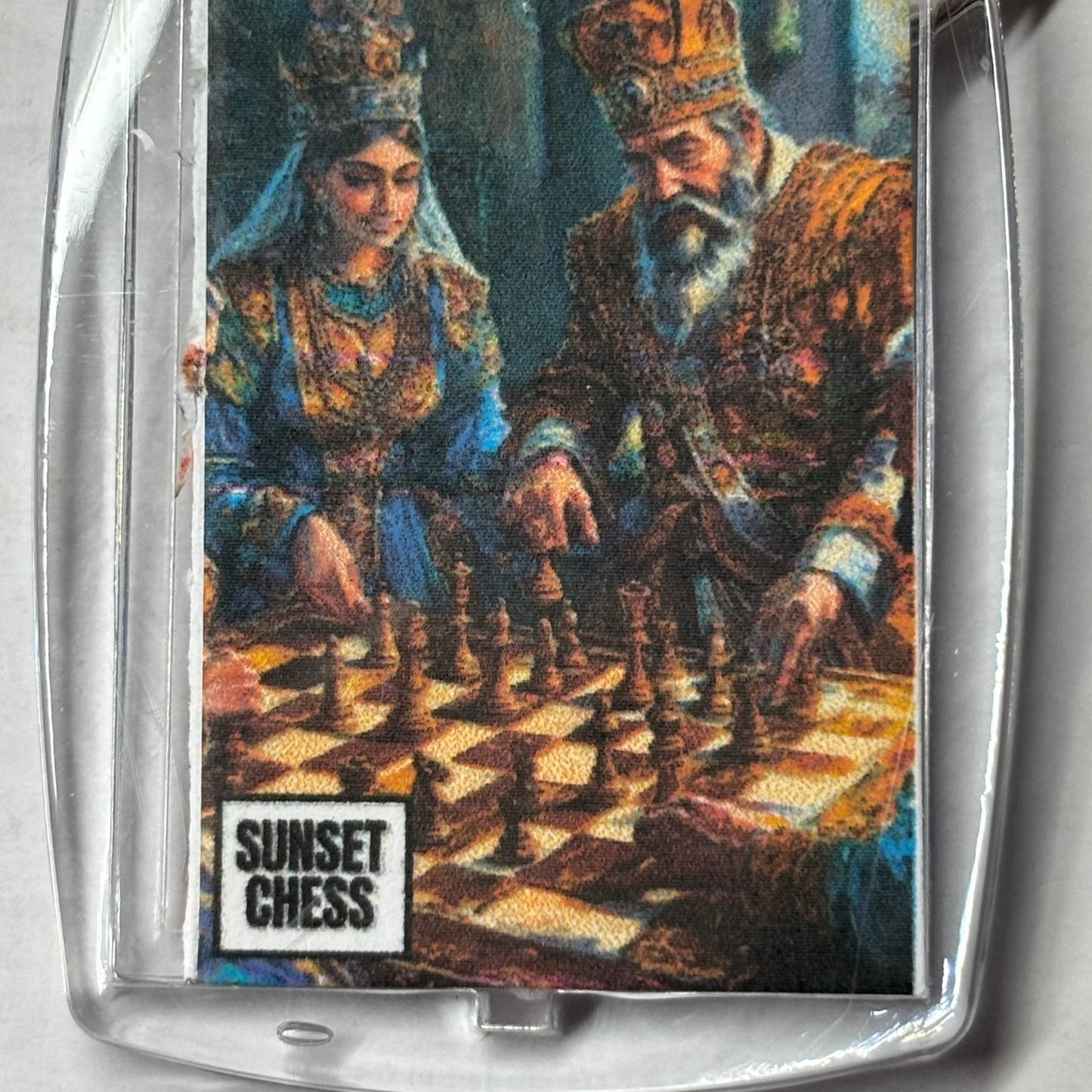 King & Queen - Chess  Photo Keychain