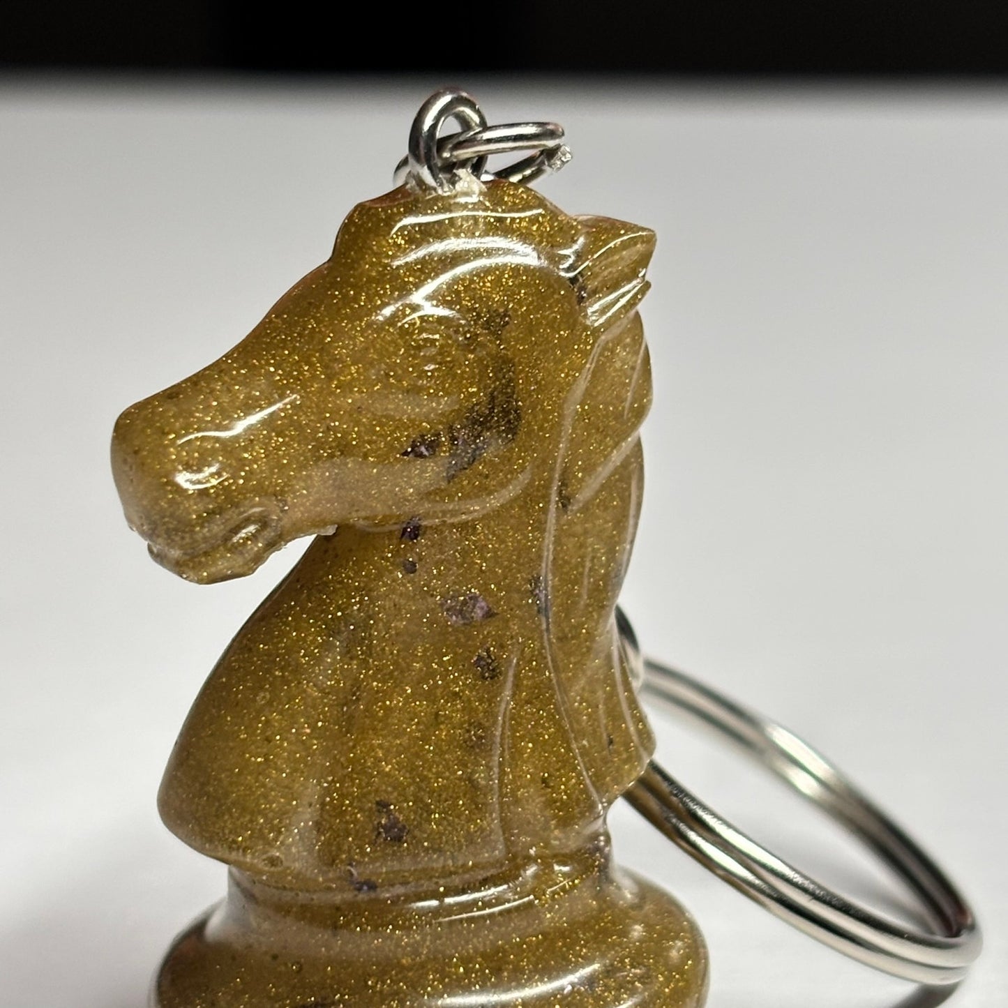 Dark Yellow Knight - Handmade Resin Keychain