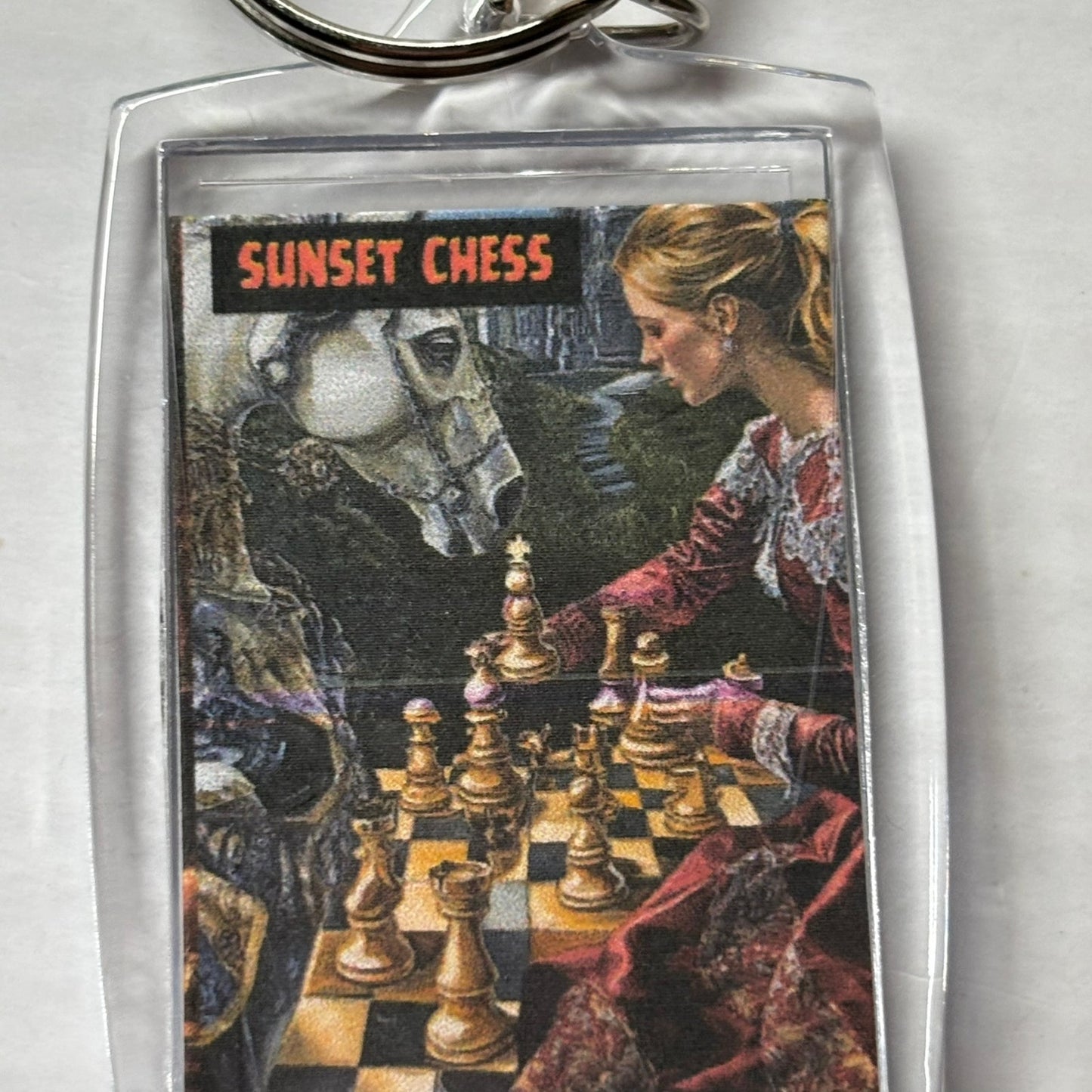 Queens Horse - Chess  Photo Keychain