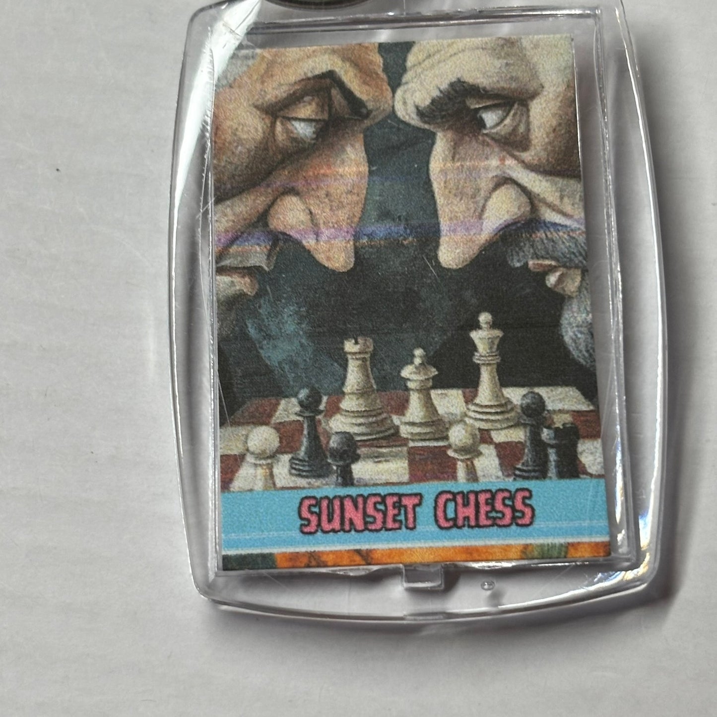 Heads Collide - Chess  Photo Keychain