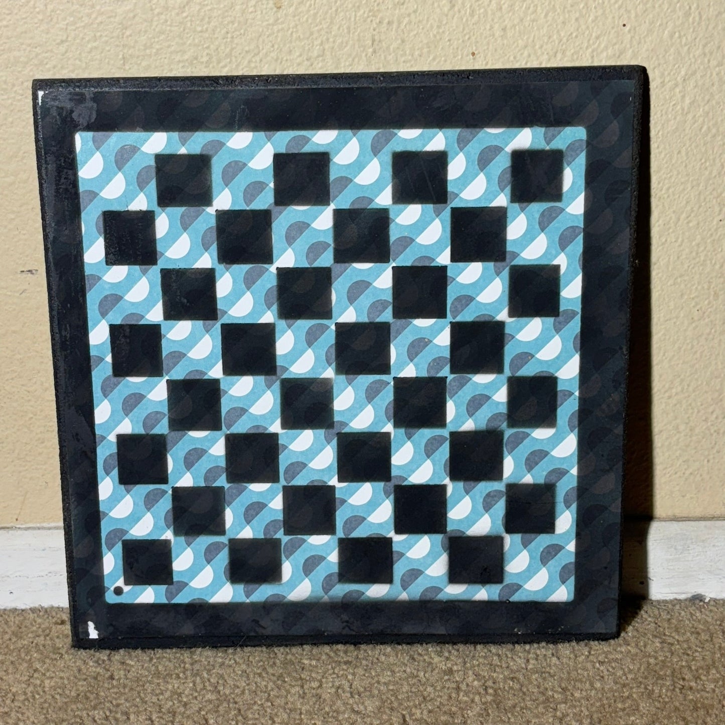 Aqua Green - Scrapbook Chess Board