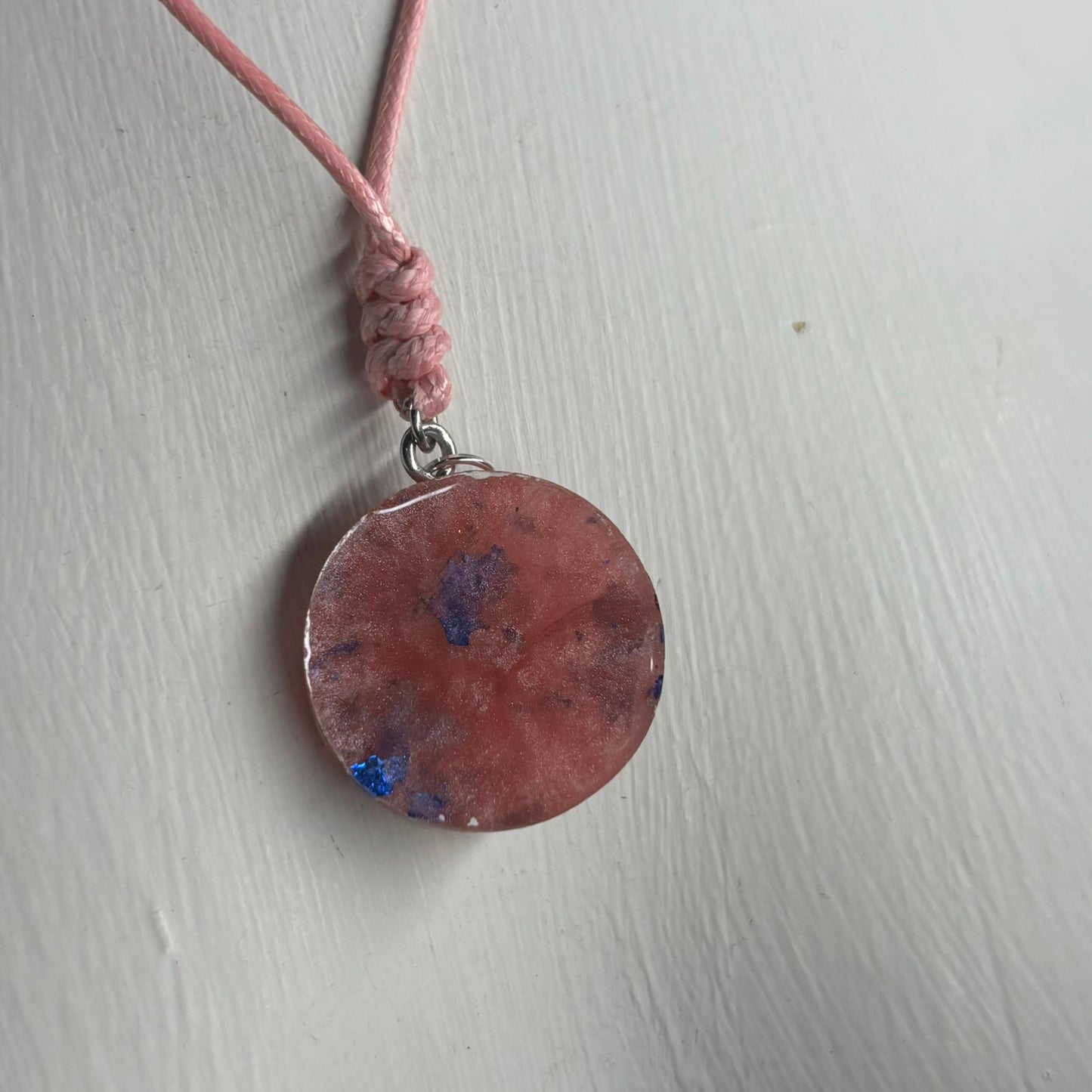 Pink Bishop - Handmade Resin Chess Necklace